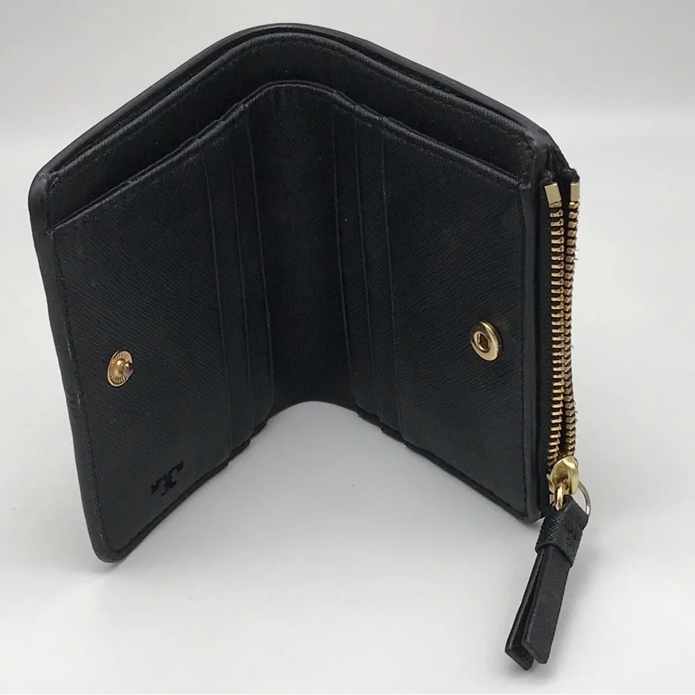 EUC TORY BURCH ROBINSON BLACK WALLET - Picture 7 of 16